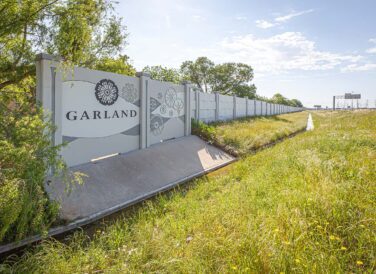 City of Garland wall along IH-635