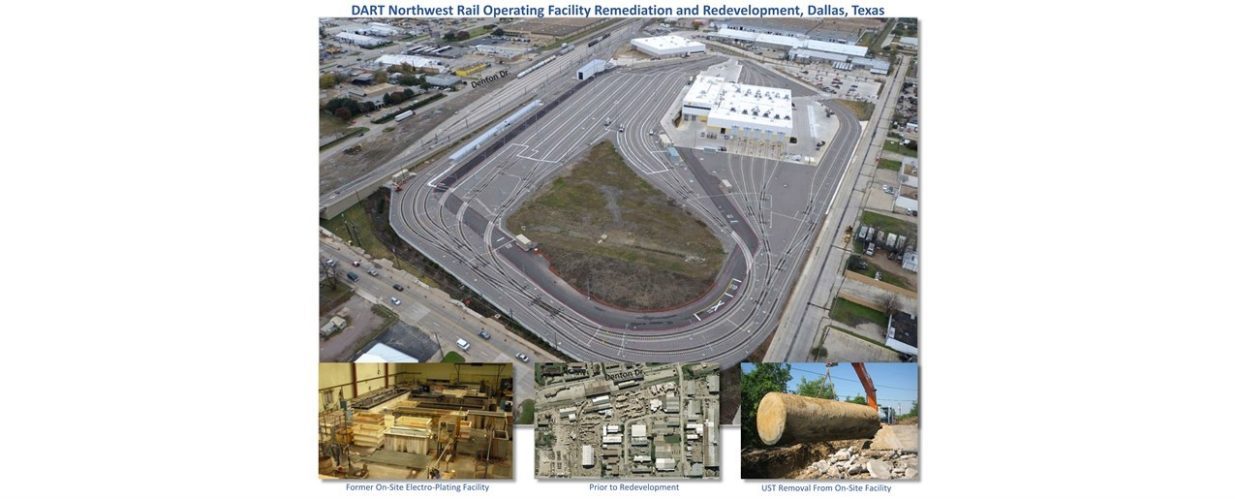 graphic of DART Northwest rail operating facility remediation and redevelopment