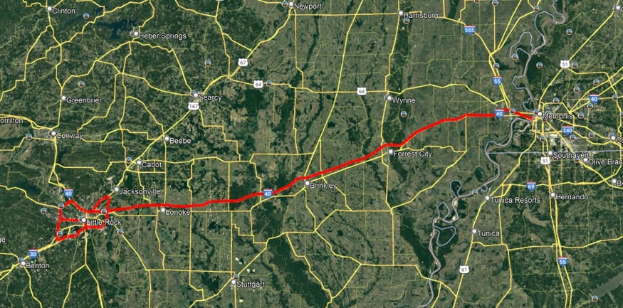 map for AR Wrong Way Detection Halff project